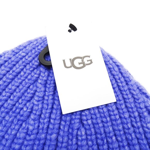 UGG Chunky Ribbed Beanie in Lupine Color - Picture 4 of 7